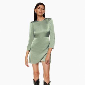 Aritzia Wilfred Didi Dress Bitter Sage